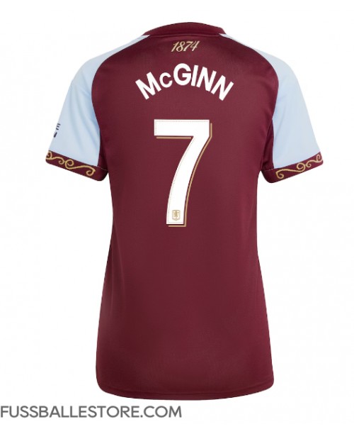 Günstige Aston Villa John McGinn #7 Heimtrikot Damen 2025-26 Kurzarm Günstige Aston Villa John McGinn #7 Heimtrikot Damen 2025-26 Kurzarm